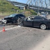 В ДТП возле Николаевского моста пострадали трое