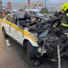 В Москве водитель потерял сознание и врезался в такси на АЗС: погибли 2...