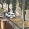 Настоящая жесть творится с погодой в Нальчике: машины буквально уходят под воду по самую крышу, а улицы превратились в речки