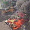 Взрыв прогремел в Ульяновске — горит автомобиль, один человек пострадал