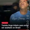 В Бразилии таксист разыграл эпилептический припадок, чтобы спастись от пассажиров-грабителей.