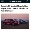 Россия ОБОГНАЛА США по доле электромобилей — американцы связывают это с дефицитом топлива на заправках.