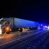 В Барабинском районе районе грузовик воткнулся во вторую стоящую фуру...
