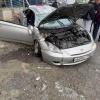 Toyota Celica улетела в здание автосалона на Базовом переулке, 22