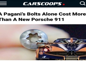 Pagani тратит на одни БОЛТЫ для своих гиперкаров больше, чем стоит новый Porsche 911.