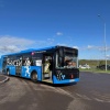 На улицы Красноярска вышли ещё 35 новых газомоторных автобусов