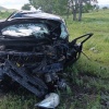 В Аскизском районе автомобиль съехал с дороги