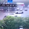 Появилось видео, как заместитель мэра воронежских Семилук Геннадий Чуркин сбивает ребенка на пешеходном переходе