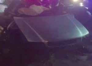 Легковой автомобиль влетел в столб на Ленинградском шоссе рядом с Зеленоградом.