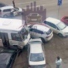 Ул. Новосибирская. Автобус 99-го маршрута замесил не менее пяти автомобилей....