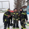Пожарные ПЧ-291 краевой пожарной охраны Нижнеингашского...