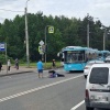 Лазурный автобус сбил человека на проспекте Ветеранов. Все произошло на...