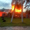 Полностью сгорел двухэтажный дом в дачном посёлке «Кудряшовский»