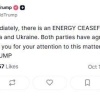 Трамп объявил об энергетическом перемирии между Россией и Украиной