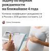 Россиянки должны рожать хотя бы по 3–4 ребёнка, чтобы к 2030 году коэффициент...