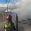 В Таштыпском районе пожарные тушили надворную постройку