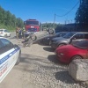 Пять автомобилей столкнулись утром на дороге к Ново-Свердловской ТЭЦ Водитель...