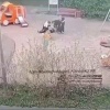 Взрыв на детской площадке в Красногвардейском районе попал на видео