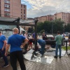Легковушка протаранила остановку и снесла людей в подмосковном Долгопрудном.
