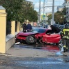 Ferrari экс-кандидата в депутаты Госдумы влетела в стену в центре Москвы