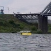 Вчера днём около Бугринского моста на воде произошёл инцидент с рыбаком.