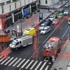 КамАЗ сбил девушку на электросамокате в центре Москвы.