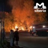 Мощный пожар у БЦ 