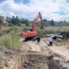 Строительная техника порвала линию электропередачи на улице Закаменский...