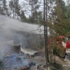 В Ширинском районе пожарные тушили базу отдыха
