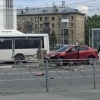 Mazda протаранила забор на площади Маркса. — Поехал в одну сторону. Затем...