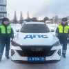 Зеленогорские автоинспекторы помогли автоледи, чья машина застряла в снегу в условиях низких температур