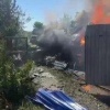 Летательный аппарат упал на территорию частного дома в Дебрышках в...