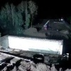 Авто на полной скорости влетело в опору строящегося моста в Башкирии, загорелось и упало в воду.