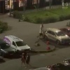 Два брата поругались из-за воспитания детей и устроили наглядный уличный...