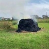 Неизвестные подожгли сено в Медяково Боготольского района. Площадь возгорания...
