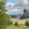 Военный самолет потерпел крушение в Подмосковье.