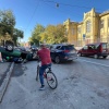Во время ДТП на севере Москвы перевернулась машина.