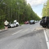В Челябинской области водитель Land Cruiser пошел на обгон и погубил влюбленную пару, которая возвращалась со свадьбы
