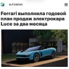 Электрический Ferrari Luce, который многие успели окрестить «самой уродливой Ferrari в истории», уже выполнил годовой план продаж всего за два месяца.