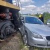 Поезд столкнулся с автомобилем в Анжеро-Судженске Сегодня около 13:00 на...
