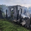 Два садовых дома сгорели на «Ниве» в Минусинске