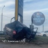 Момент жесткого ДТП на въезде в Усть-Абакан попал на камеры видеонаблюдения