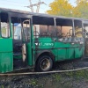 На Елизавете рано утром вспыхнул и сгорел дотла автобус маршрута №46....