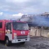 В Кронштадте загорелся корабль. Огонь вспыхнул в трюме ремонтируемого судна и охватил 80 квадратных метров, сообщает МЧС Петербурга.