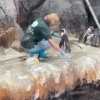 Милота дня: у пингвина из Московского зоопарка случился внезапный прилив нежности.