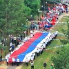 День России в Кузбассе: хоровод народов в Анжеро-Судженске и 50-метровый триколор в Белове