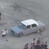 На парковке гипермаркета Лента на Родниках юные жители города устроили показательные выступления на автомобилях