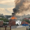 Жилой дом горит на ФПК в Кемерове По словам очевидцев, пожар в доме в пер....