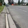 В Кемерове автомобиль загорелся после ДТП. Авария произошла в Рудничном...