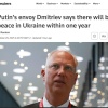 Мир может наступить в течение года, уверен спецпредставитель президента Путина